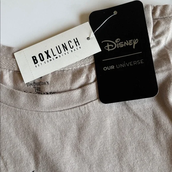 NWT Nightmare Before Christmas 100% Organic Cotton Women’s shirt Black tie dye L - Picture 4 of 11